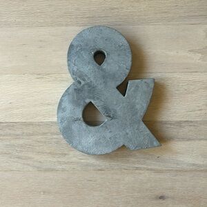 Anthropology ampersand sign 8 x 6 in